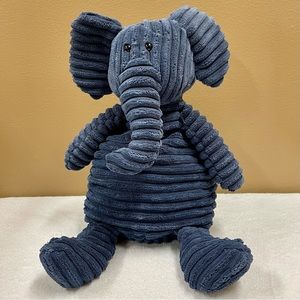 Jellycat Cordy Roy Elephant Plush 16" Stuffed Animal  Corduroy Navy Blue Retired